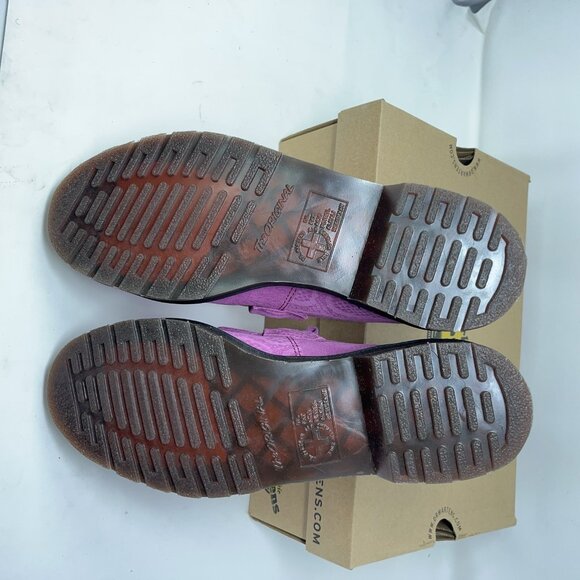 BNIB Dr. Martens Adrian Snaffle Repello Calf Python Emboss Thrift Pink M10 W11 - Picture 13 of 14